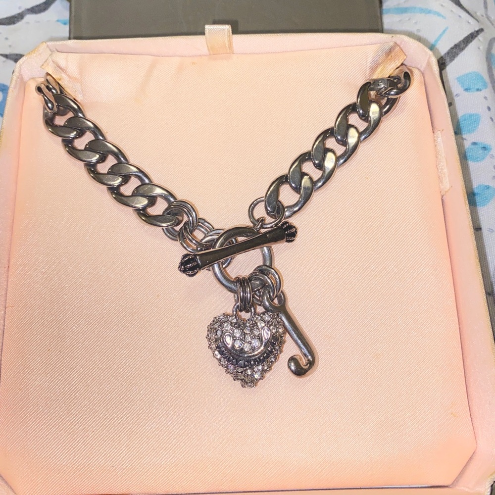 Silver Toggle Juicy Couture Chain Necklace